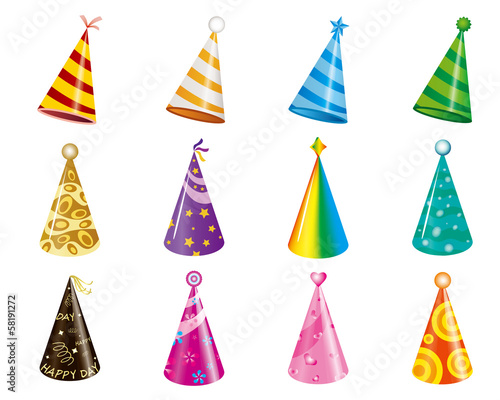 vector of party/christmas hats
