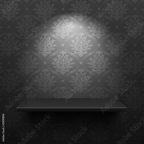 Black shelf