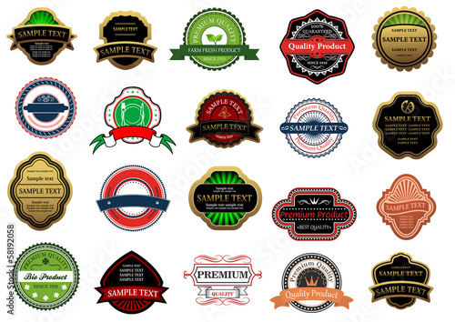 Labels and banners