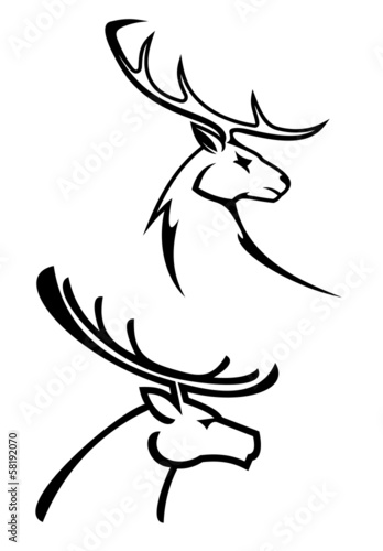 Deer silhouettes