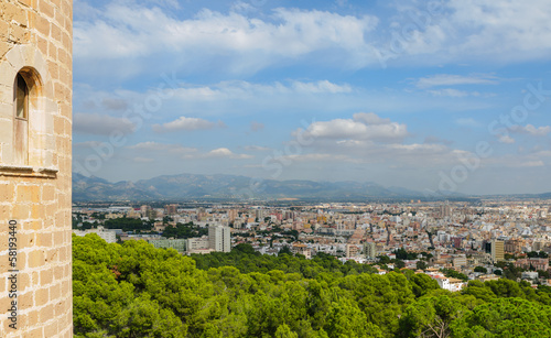 blick auf palma von burg belver photo