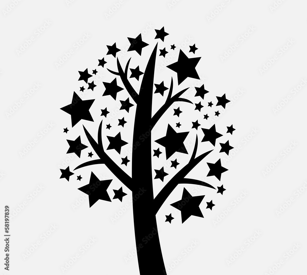 Fototapeta premium Abstract tree in Vector illustration