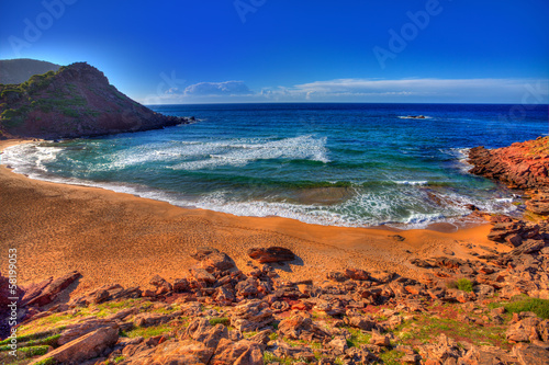 Obraz na plátně Cala Pilar beach in Menorca at Balearic Islands