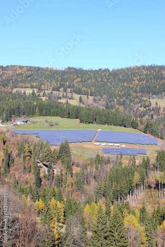 Fotovoltaikpark im Bezirk Voitsberg in der Steiermark