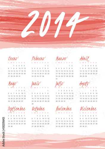 2014 Spanish calendar