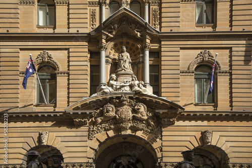 Photography statue of queen victoria at town hall of sydney australia