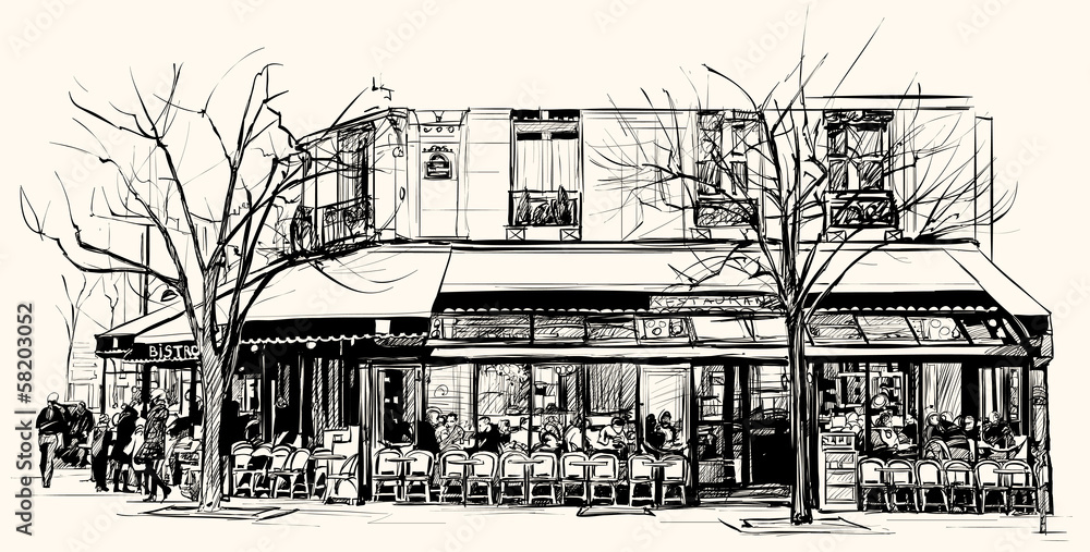 Obraz premium old cafe in Paris