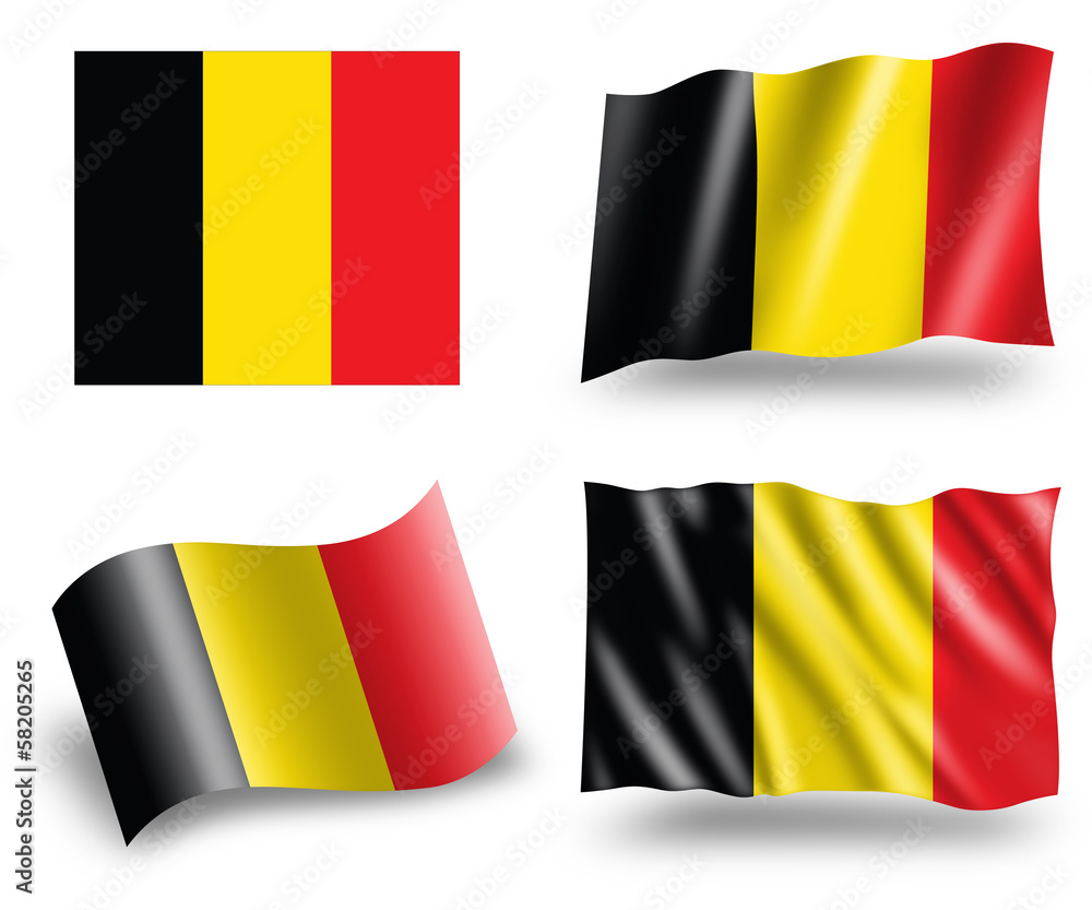 Fototapeta premium Flag of Belgium