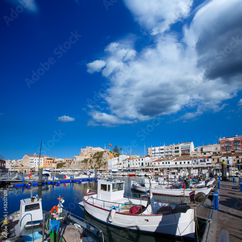 Ciutadella Menorca marina Port view Town hall © lunamarina