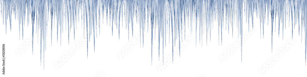 icicles on white background icicles on white background