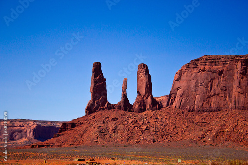 The Three Sisters, Monument Valley National Park, Arizona
