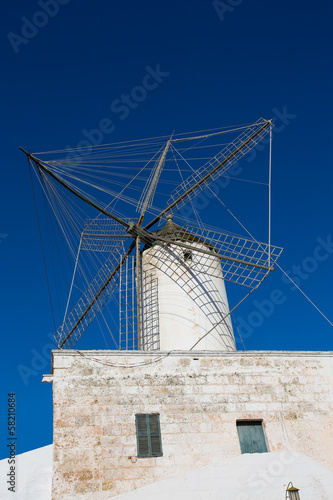 Ciutadella Es Moli windmill in Ciudadela Menorca