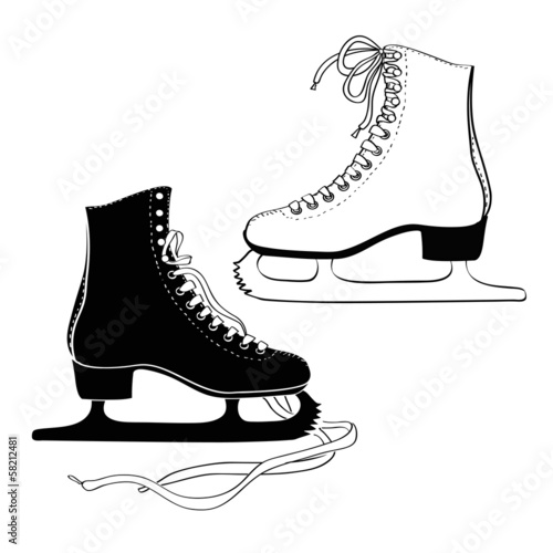Men's and women 's skates