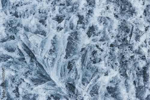 Ice texture from fresh water