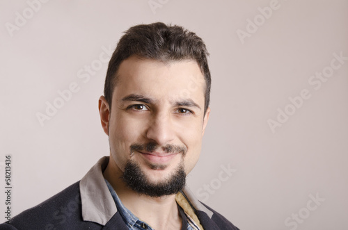 Quadro su tela Goatee expressive man
