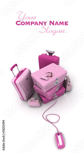 Electronic check-in in pink