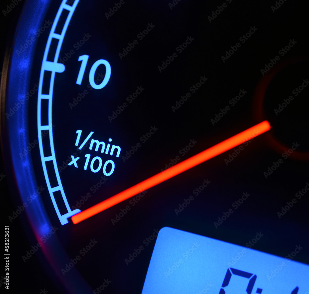 Naklejka premium Car tachometer