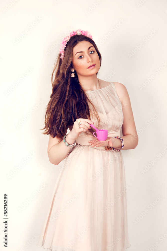 girl with cup girl with cup