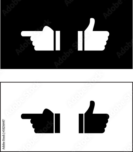two ways to show finger