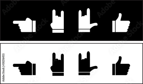 four ways to show your fingers