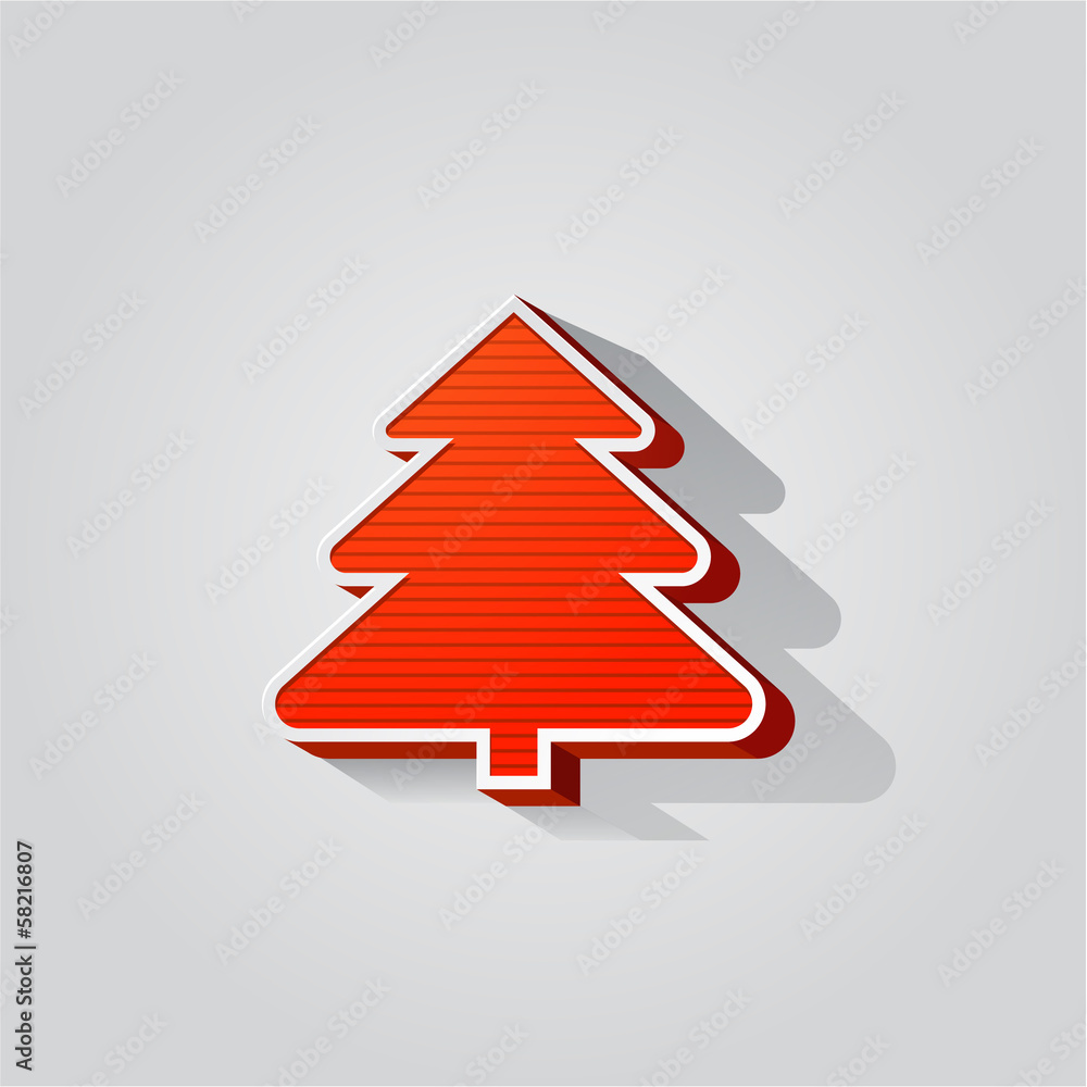 Modern abstract christmas tree background eps 10