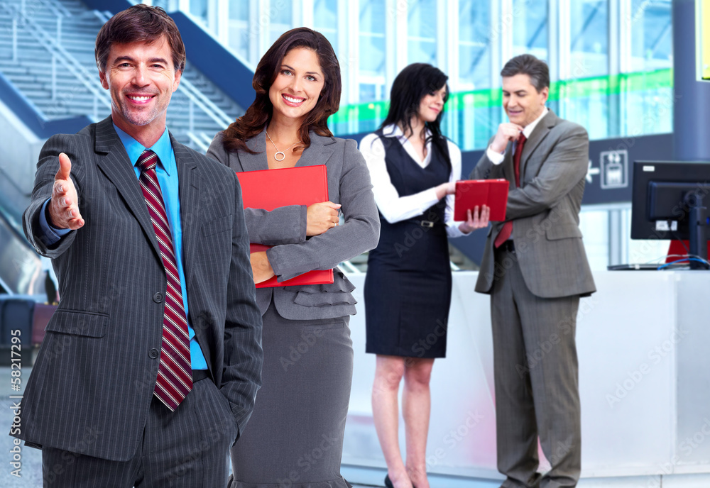 Group of business people. Group of business people.
