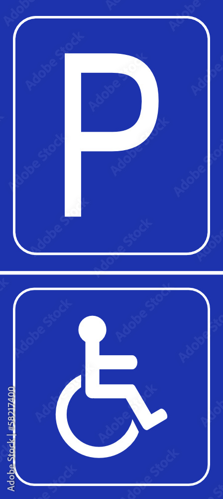 parking sign for disable people parking sign for disable people