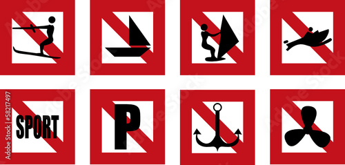 navigation rules prohibiting signs