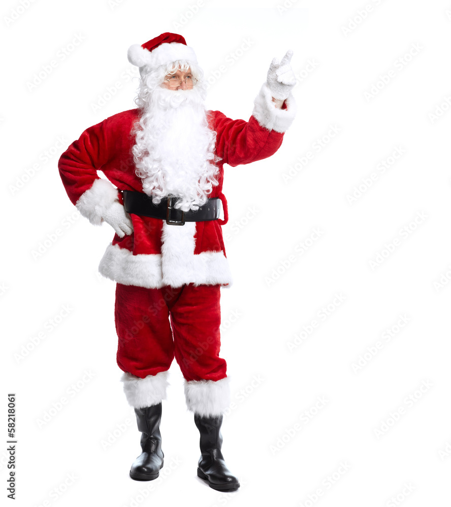 Santa Claus isolated on white. Santa Claus isolated on white.