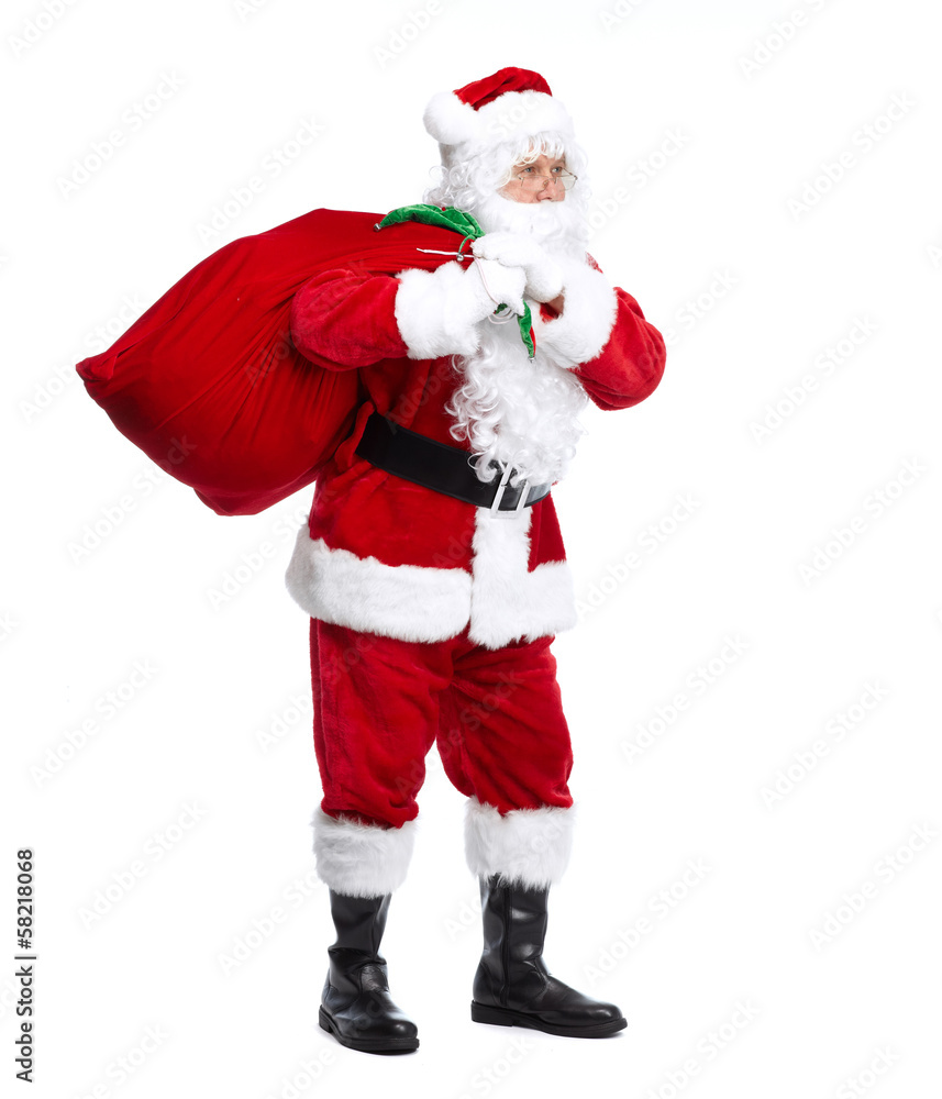 Santa Claus isolated on white. Santa Claus isolated on white.