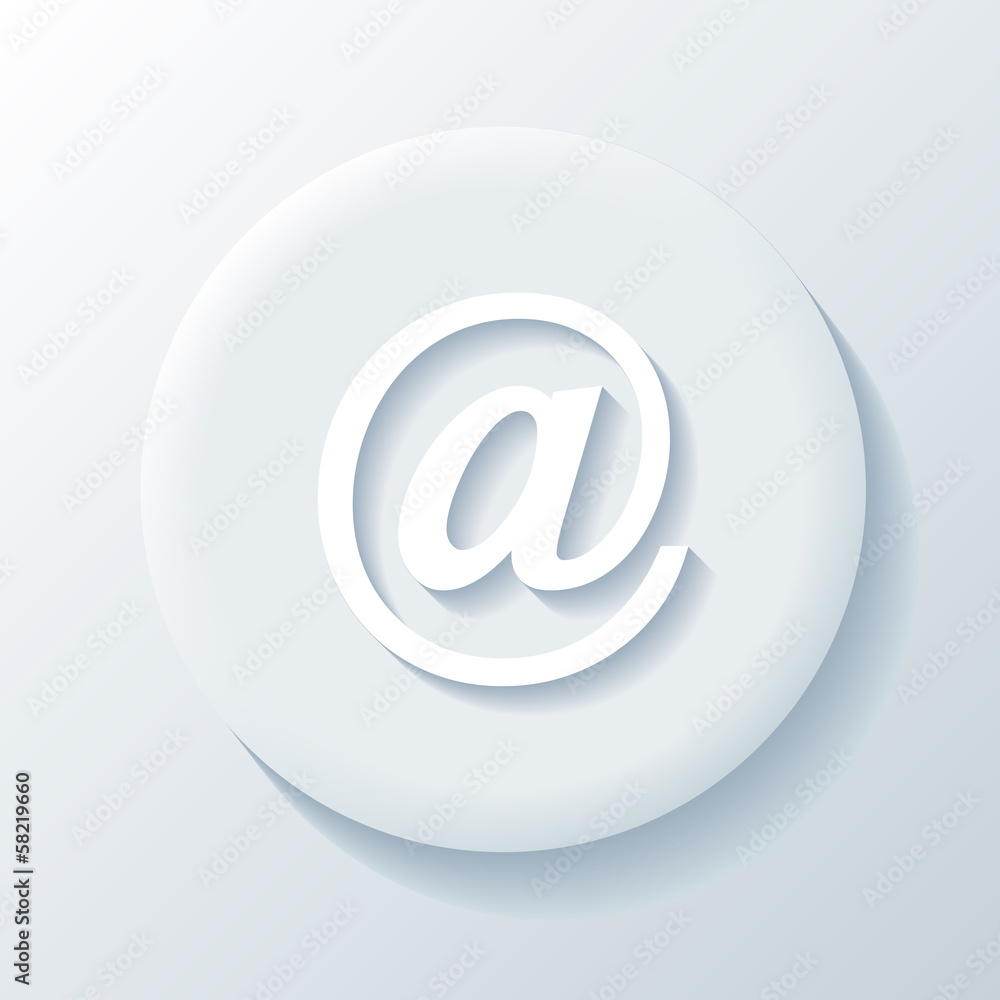 Email 3D Paper Icon Email 3D Paper Icon
