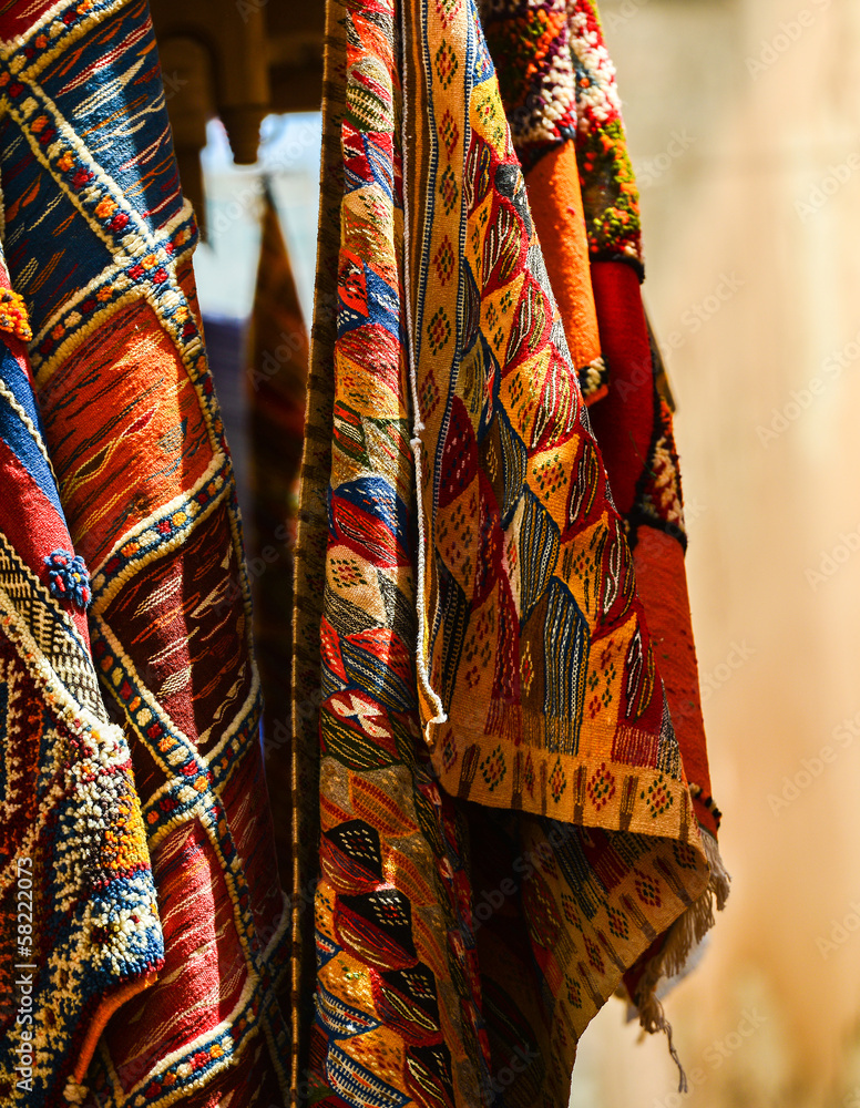 moroccan carpet store in Essaouira, Morocco