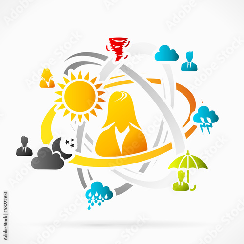 Weather abstract motion concept
