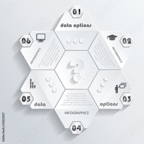 Modern infographics design with numbers. Vector illustration