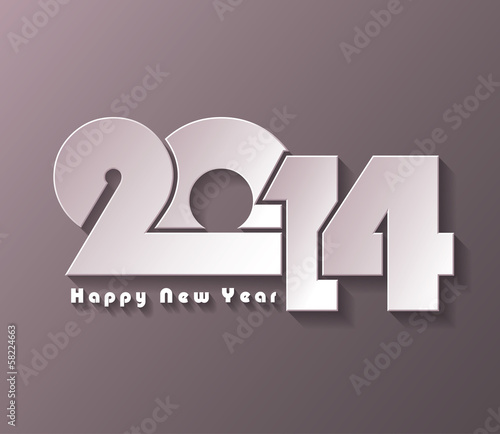 New Year background design with numbers for greeting card or cal