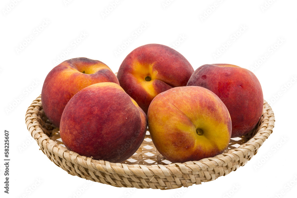 Bright ripe peaches