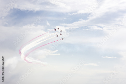 Aerobatic team at airshow