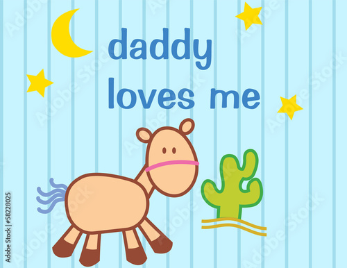 vintage baby girl poster template vector/illustration