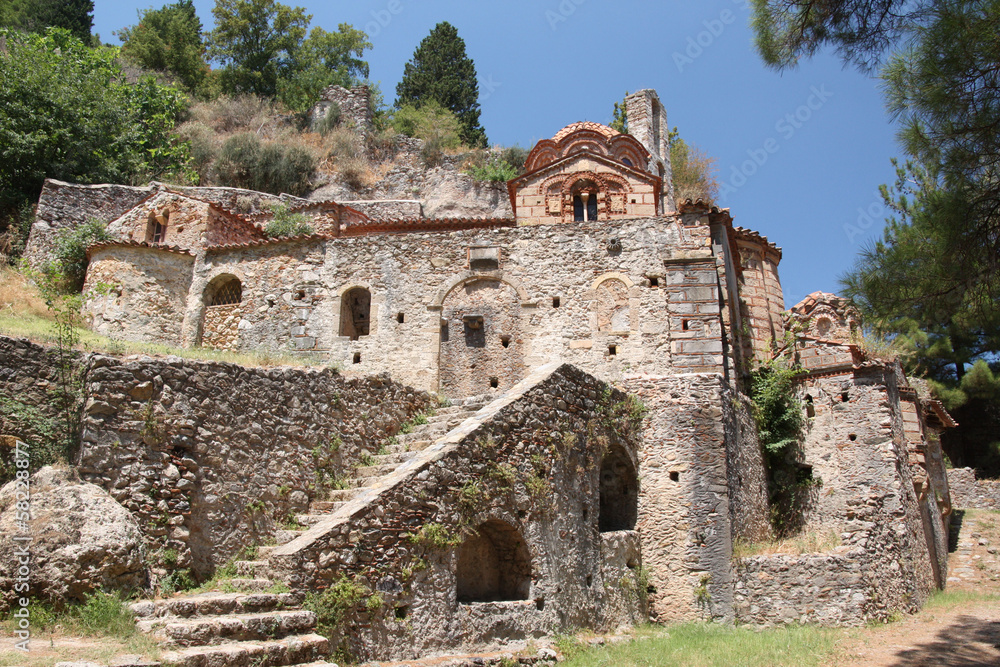 Grèce - Péloponnèse, Mistra, Église de l'Hodighitria.