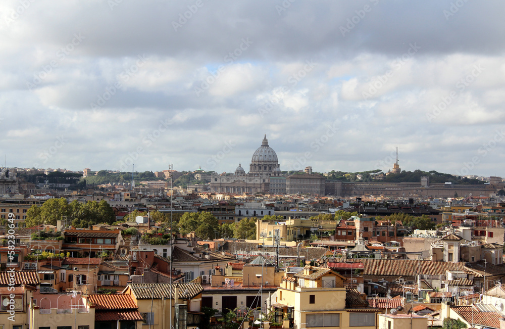 Rome, Panoramic and St Peters Basilica