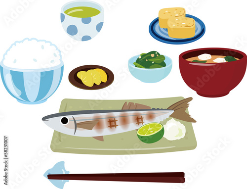 和風の朝食