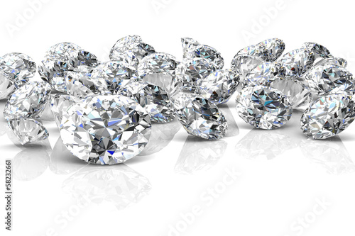diamond jewel  high resolution 3D image 