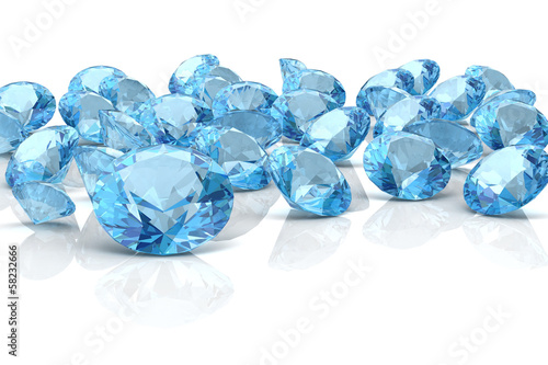 aquamarine on a white background.