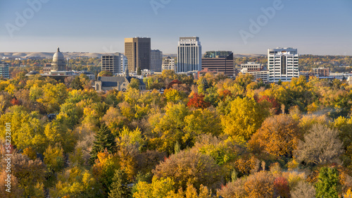 City of trees in full autumn color with the Capital © knowlesgallery