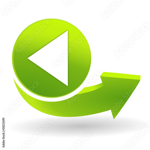 retour sur symbole vert