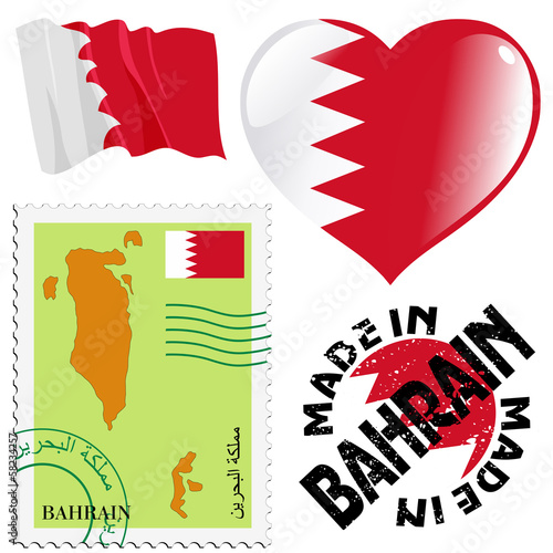 national colours of Bahrain