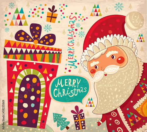 Santa Claus with presents