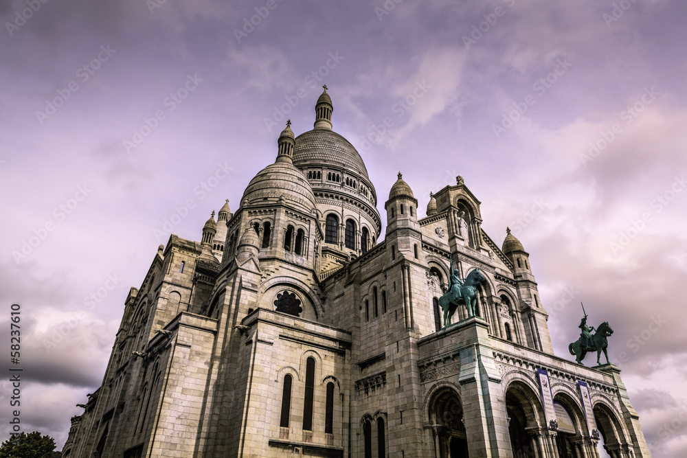 The Basilica of Sacre Coeur in Montmartre