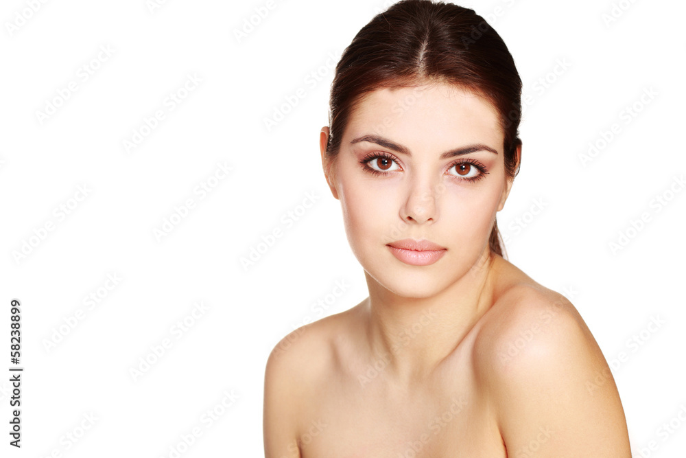 Closeup portrait of a beautiful woman Closeup portrait of a beautiful woman