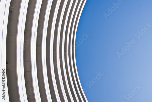 Building on the blue curve